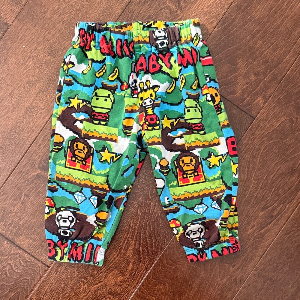 Bape Multicolor Graphic Kids Joggers
